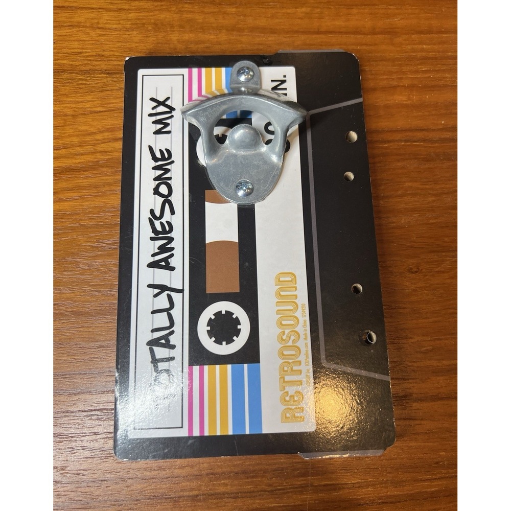 Retro Totally Awesome Mix Retro Sound Cassette Wall Bottle Opener -ICUP Inc.
